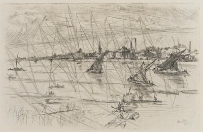 Battersea Reach alkotó: James Abbott McNeill Whistler