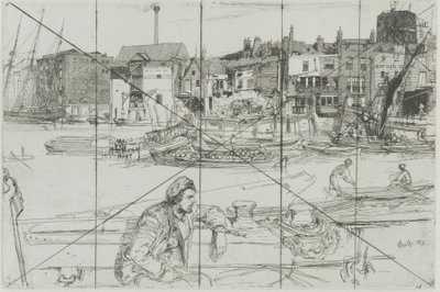 Black Lion Wharf alkotó: James Abbott McNeill Whistler