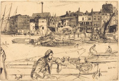Black Lion Wharf alkotó: James Abbott McNeill Whistler
