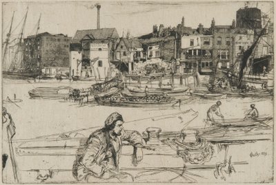 Black Lion Wharf alkotó: James Abbott McNeill Whistler