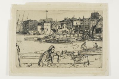 Black Lion Wharf alkotó: James Abbott McNeill Whistler