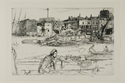 Black Lion Wharf alkotó: James Abbott McNeill Whistler