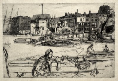 Black Lion kikötő alkotó: James McNeill Whistler