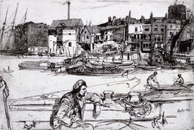 Black Lion Wharf alkotó: James McNeill Whistler