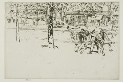 Boulevard Poissonniere, Párizs alkotó: James McNeill Whistler