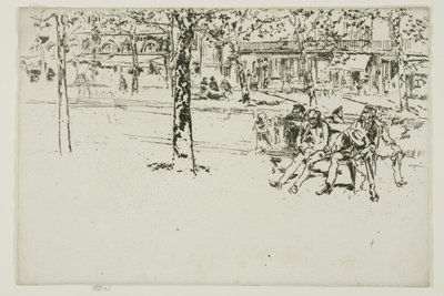 Boulevard Poissonniere, Párizs alkotó: James Abbott McNeill Whistler