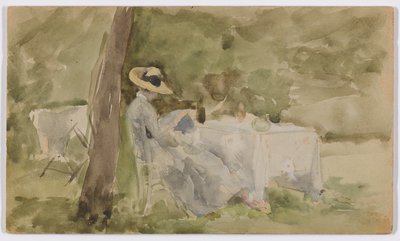 Reggeli a kertben alkotó: James Abbott McNeill Whistler