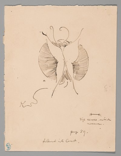 Pillangó (recto); Pillangó töredéke (verso) alkotó: James McNeill Whistler