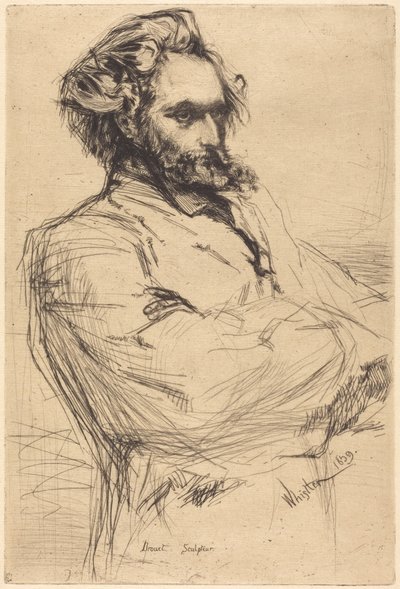 C. L. Drouet, szobrász alkotó: James McNeill Whistler