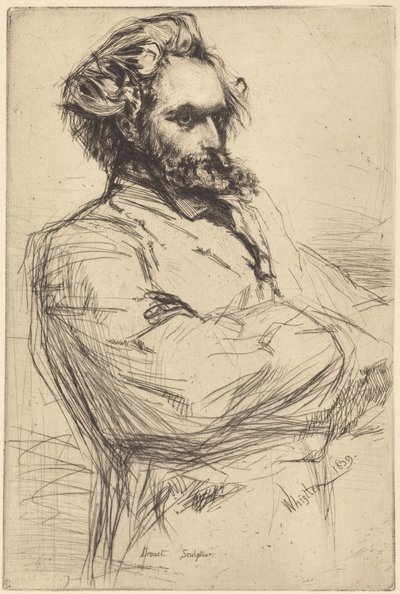 C. L. Drouet, szobrász alkotó: James McNeill Whistler
