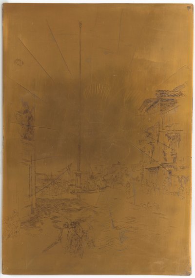 Megszakított nyomólap a <em>A kis árbochoz</em> alkotó: James Abbott McNeill Whistler