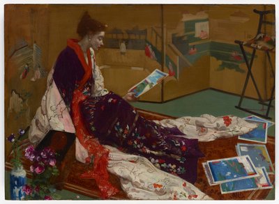 Caprice lila és arany színben: Az arany képernyő alkotó: James Abbott McNeill Whistler