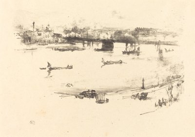 Charing Cross vasúti híd alkotó: James Abbott McNeill Whistler