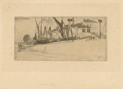 Chelsea Wharf alkotó: James Abbott McNeill Whistler