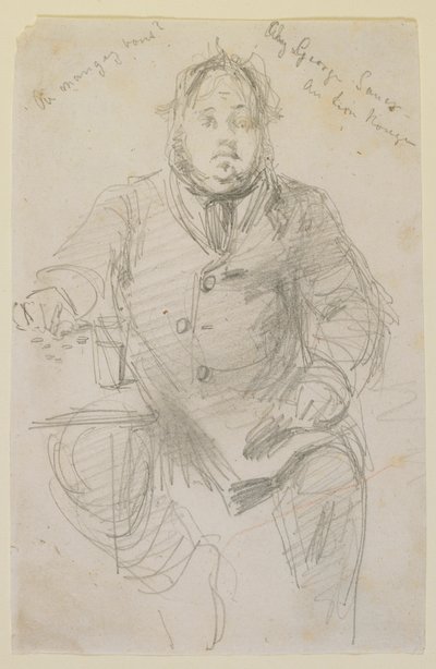 Chez George Sauer a Lion Rouge-ban alkotó: James Abbott McNeill Whistler