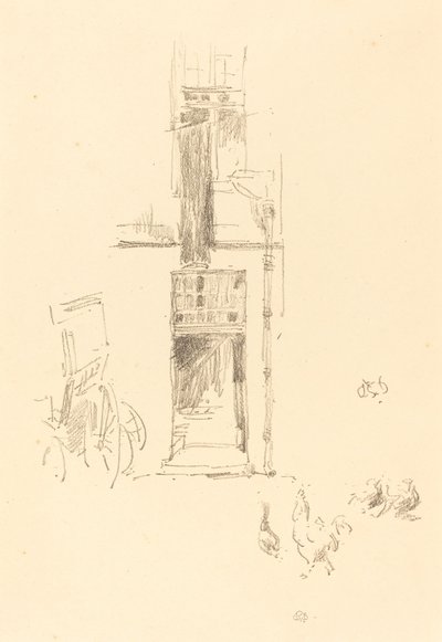 Kakasok és tyúkok, Hôtel Colbert alkotó: James Abbott McNeill Whistler