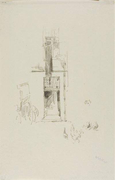 Kakasok és tyúkok, Hôtel Colbert alkotó: James Abbott McNeill Whistler