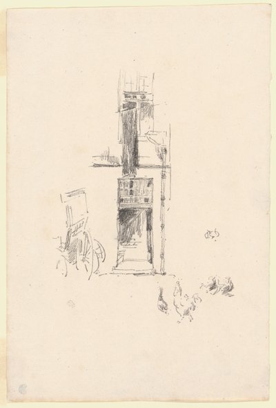 Kakasok és tyúkok, Hôtel Colbert alkotó: James Abbott McNeill Whistler