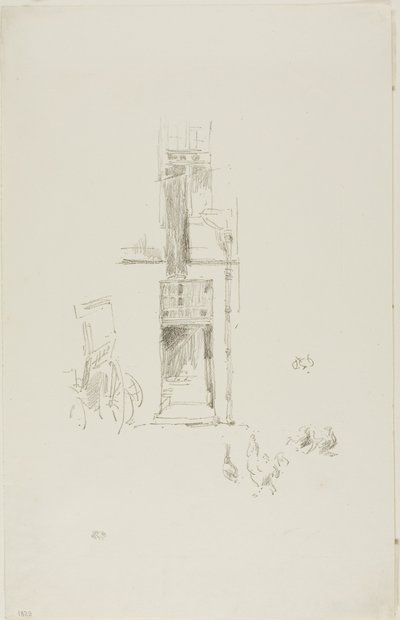 Kakasok és tyúkok, Hôtel Colbert alkotó: James Abbott McNeill Whistler