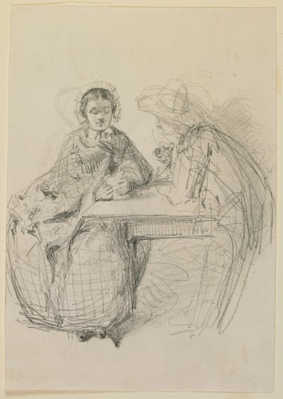 Pár ül egy asztalnál alkotó: James Abbott McNeill Whistler