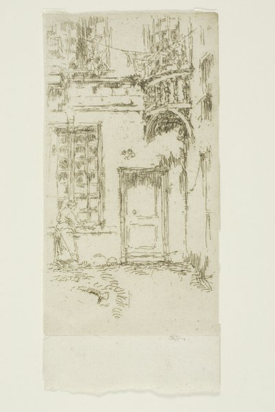 Udvar, Rue P. L. Courier, Tours alkotó: James Abbott McNeill Whistler