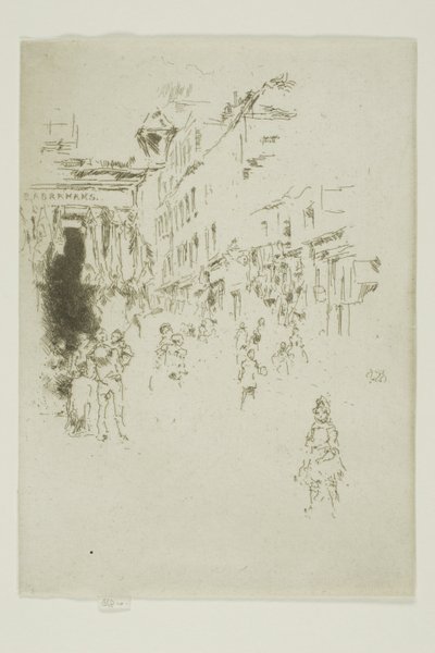 Cutler Street, Hounsditch alkotó: James Abbott McNeill Whistler