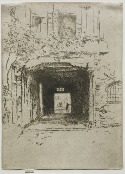 Ajtónyílás és szőlő alkotó: James McNeill Whistler