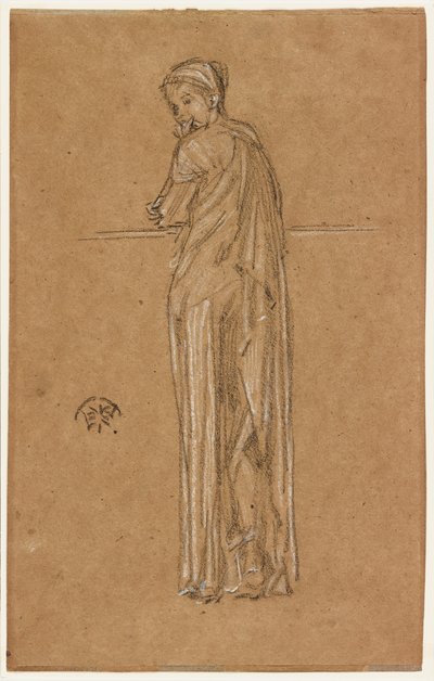 Drapált ábra Állva alkotó: James Abbott McNeill Whistler