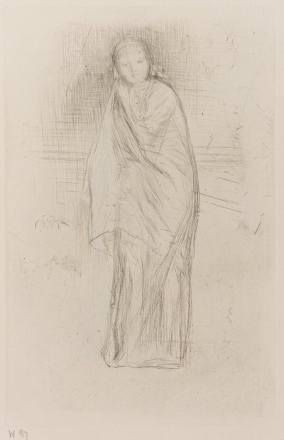 Drapizált modell alkotó: James Abbott McNeill Whistler