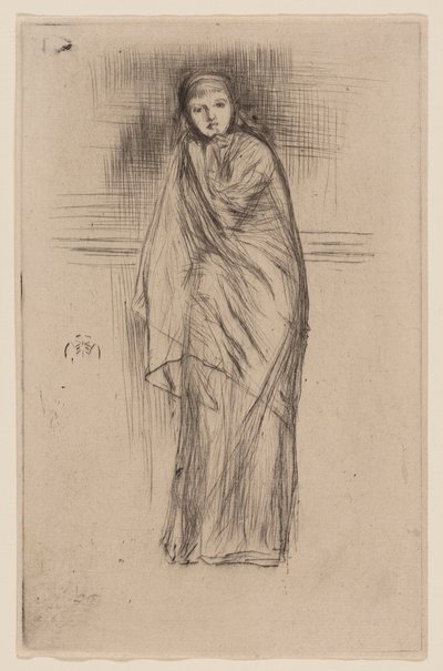 Drapizált modell alkotó: James Abbott McNeill Whistler