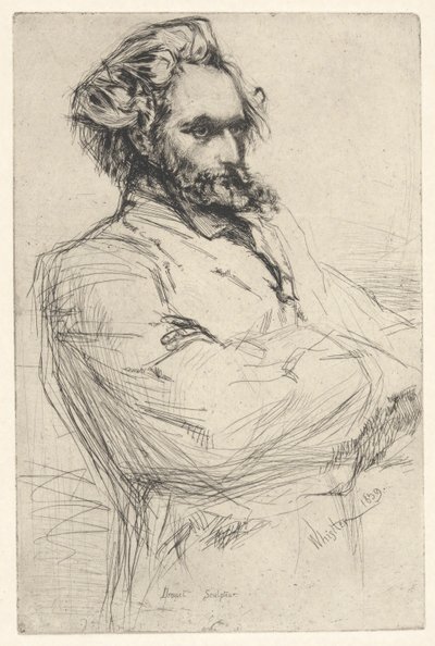 Drouet, szobrász alkotó: James Abbott McNeill Whistler
