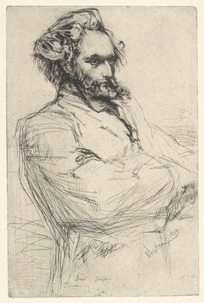 Drouet, szobrász alkotó: James McNeill Whistler
