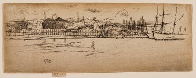 Dry Docks, Southampton alkotó: James Abbott McNeill Whistler
