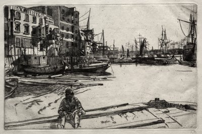 Eagle Wharf alkotó: James McNeill Whistler