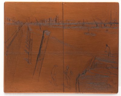 Rézkarclap: Millbank alkotó: James Abbott McNeill Whistler