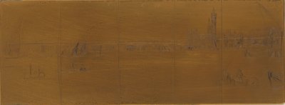 Rézkarc: Old Westminster Bridge alkotó: James Abbott McNeill Whistler