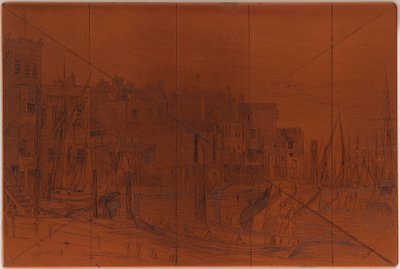 Rézkarc: Thames Police alkotó: James Abbott McNeill Whistler