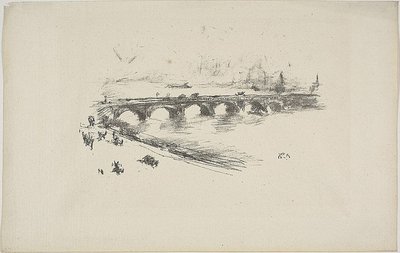 Este, Little Waterloo híd alkotó: James Abbott McNeill Whistler