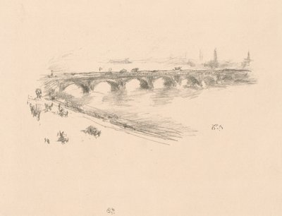 Este, Little Waterloo híd alkotó: James Abbott McNeill Whistler