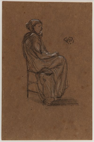 Női alak, ülő alkotó: James Abbott McNeill Whistler