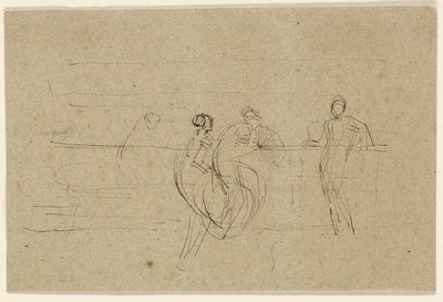 Figurák a korlátnál alkotó: James McNeill Whistler