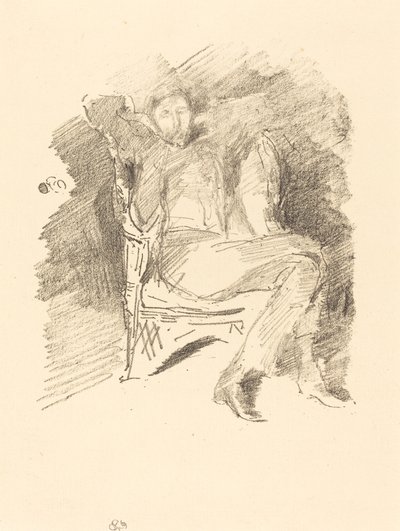 Firelight: Joseph Pennell, No. 1 alkotó: James Abbott McNeill Whistler