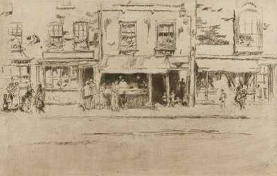 Fish Shop, Chelsea alkotó: James Abbott McNeill Whistler