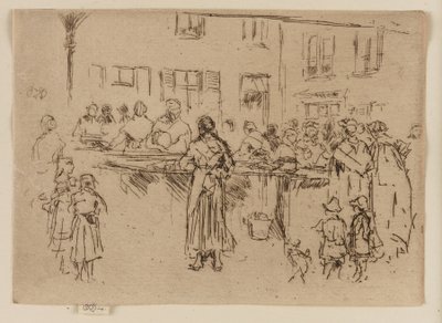 Fish Women, Ostend alkotó: James Abbott McNeill Whistler