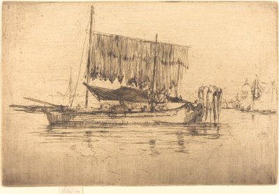 Halászhajó alkotó: James Abbott McNeill Whistler