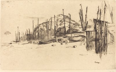 Horgászcsónakok, Hastings alkotó: James Abbott McNeill Whistler