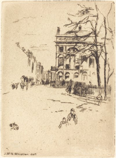Fitzroy tér alkotó: James Abbott McNeill Whistler