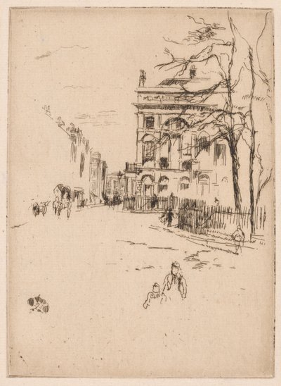 Fitzroy tér alkotó: James Abbott McNeill Whistler