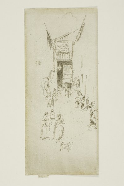 Fleur-de-lys átjáró alkotó: James Abbott McNeill Whistler