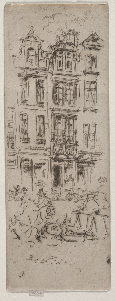 Virágpiac, Brüsszel alkotó: James McNeill Whistler
